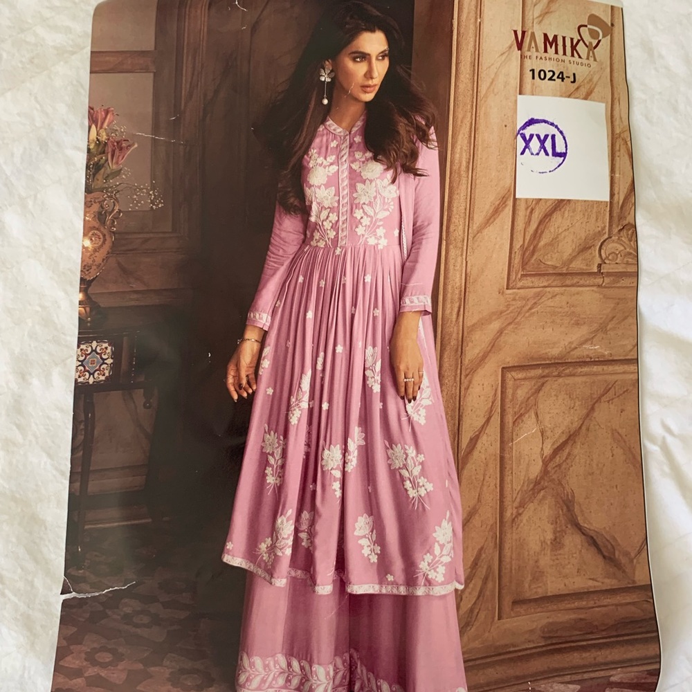 Kameez Plazoo With Dupatta